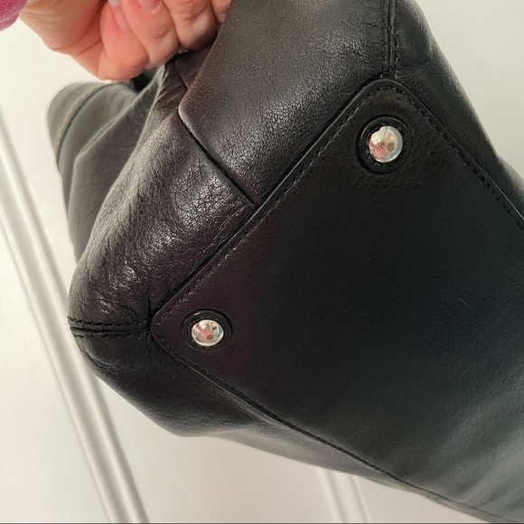 Authentic Coach Soho pleated leather shoulder tote bag xl in black - Picture 13 of 14